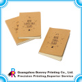 Small kraft notebook with blank pages inside custom size
